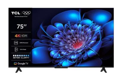 شاشة سمارت تى سى ال 75 بوصة اوامر صوتيه 4K - GOOGLE TV