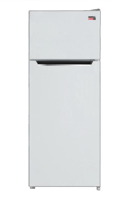 ثلاجه جنرال لاينز 7.4 قدم بابين سلفر - ثلج - GL216DF
