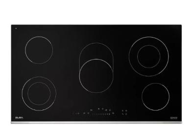 البا سطح بلت ان كهرباء سيراميك ,90 سم,عدد 5 ع , شعلة مزدوجة , ديجيتال , إيطالي,اسود, AS EVC 905 XF