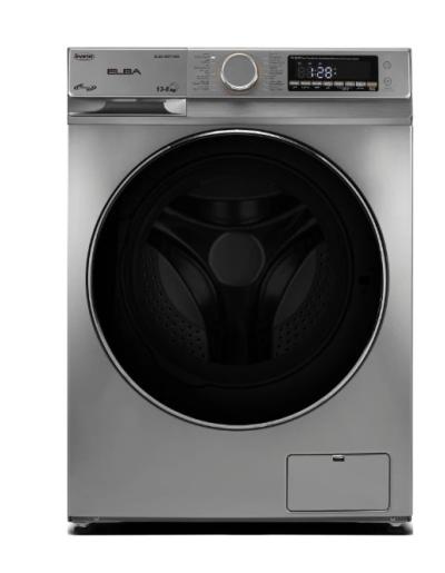 إلبا غسالة منزلية اتوماتيك امامية، تنشيف كلي، سعة 13 كجم، تنشيف 8 كيلو - WiFi-محرك فائق الأداء-الغسيل بالبخار-1400 دورة في الدقيقة -انفرتر، سيلفر - ELBA WDT-1308